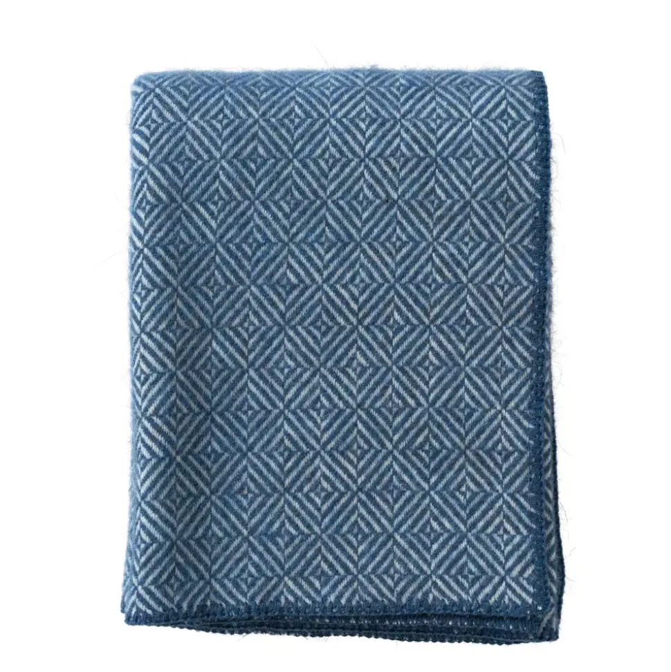 Klippan - Diamonds Pledd Sea Blue