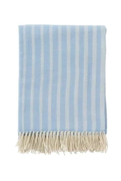 Klippan - Irregular Stripes Pledd Lys Blå