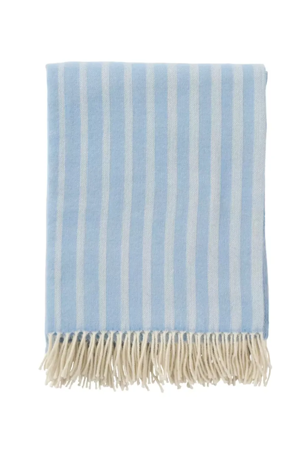 Klippan - Irregular Stripes Pledd Lys Blå