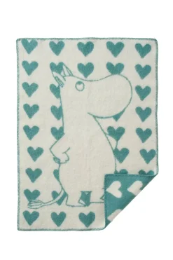 Klippan - Moomin Heart Pledd Blå