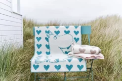Klippan - Moomin Heart Pledd Blå