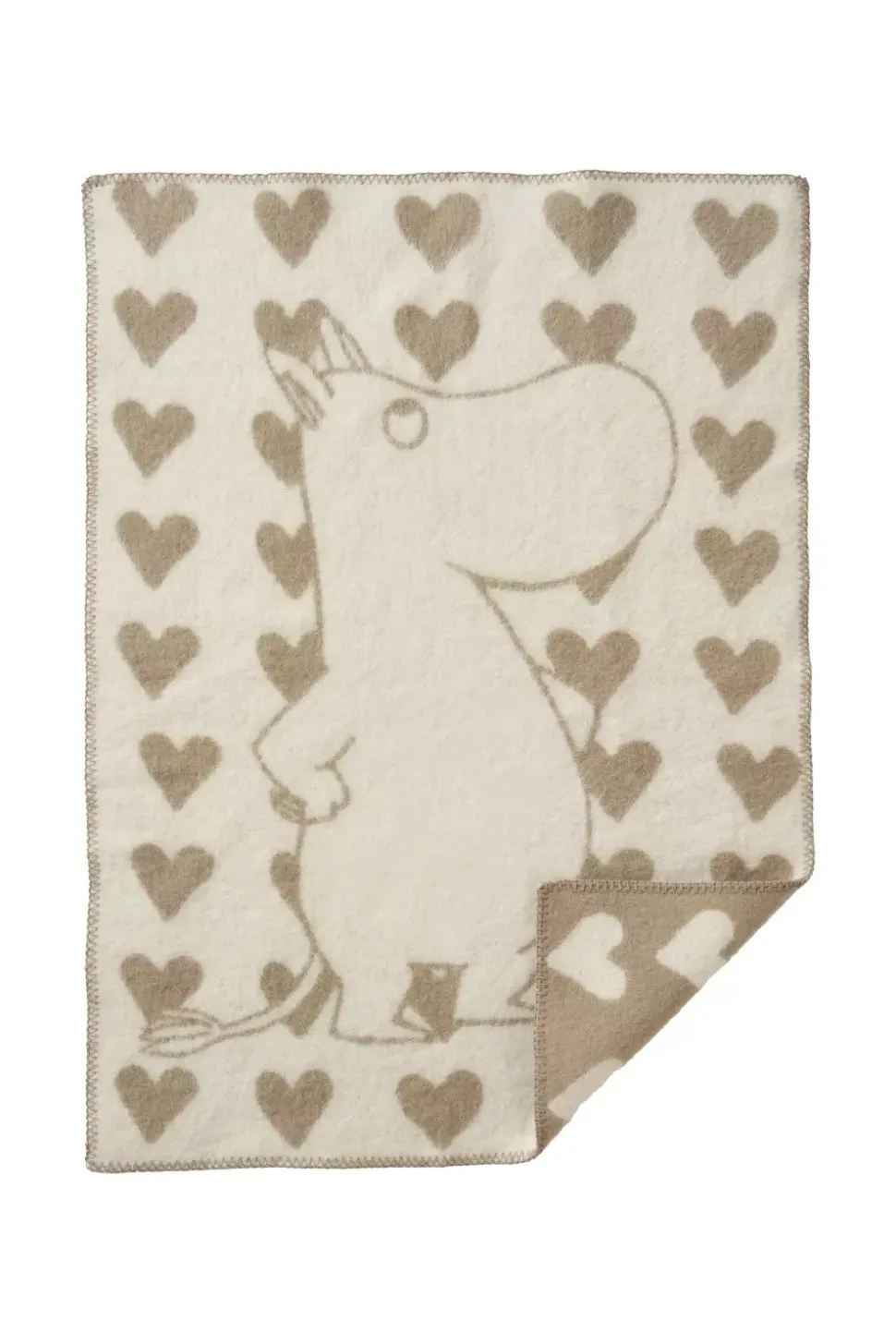 Klippan - Moomin Heart Pledd Taupe