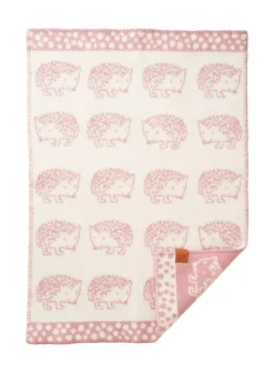Klippan - Piggsvin Pledd Rosa