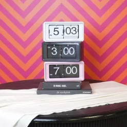 Klokke Flip-Over Svart L22