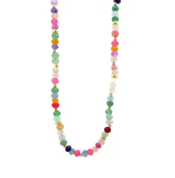 Kort Kjede Med Beads, Multi