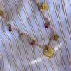 Kort Kjede Med Charms, pink