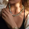 Kort Kjede - Nature Beads Mint