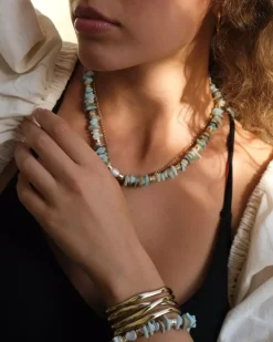 Kort Kjede - Nature Beads Mint