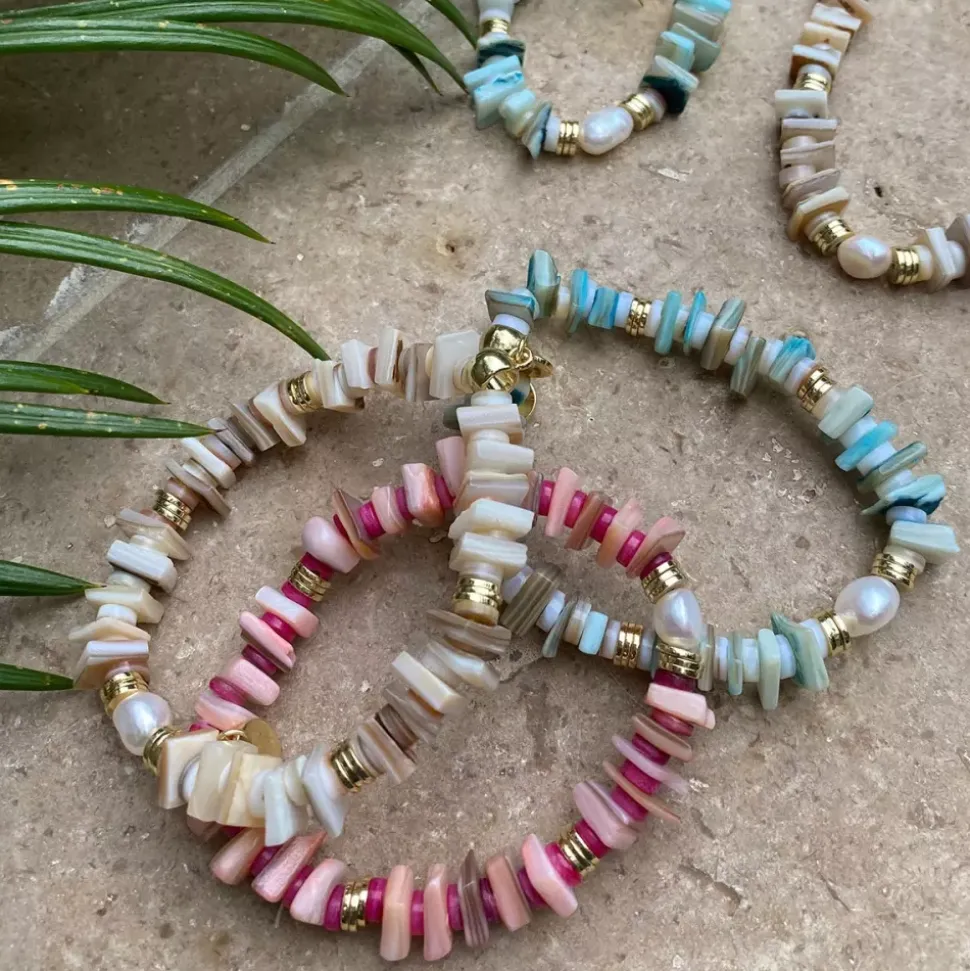 Kort Kjede - Nature Beads Mint