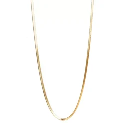 Kort Kjede - Steel Unisex Gull - Snakechain