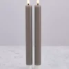 Kronelys Led 2pk Beige