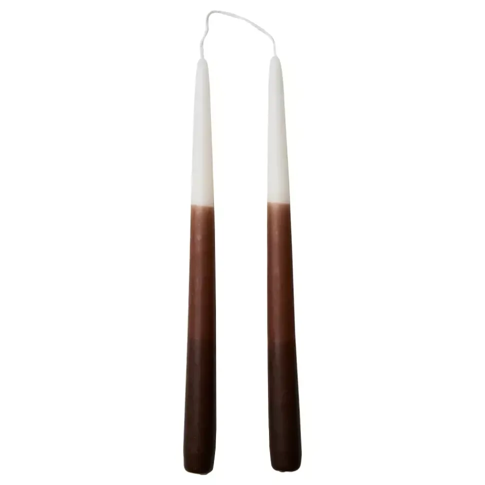 Kronelys 2pk Brun