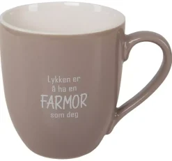 Krus Lykken Farmor Beige
