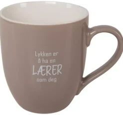 Krus Lykken Lærer Beige