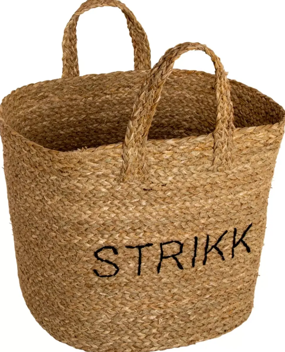 Kurv Flettet "Strikk"