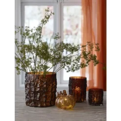 LAI Gresskar m/LED D16 H15,5cm Oransj