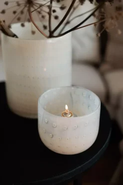 Lama Lyslykt Buet Creme Ø14 Offwhite