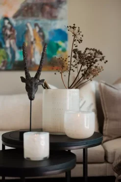 Lama Lyslykt Buet Creme Ø14 Offwhite
