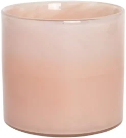 Lama Lyslykt Glass 15x15 Rosa