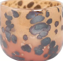 Lama Lyslykt Leopard Glass Ø14 Brun