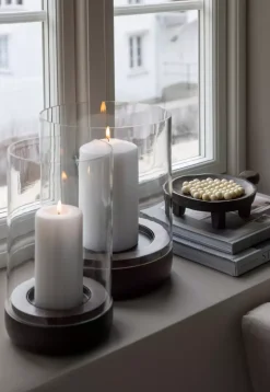 Lama Noto Lyslykt Ø23 H28 Mørk Brun