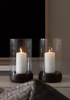 Lama Noto Lyslykt Ø16 H28 Mørk Brun