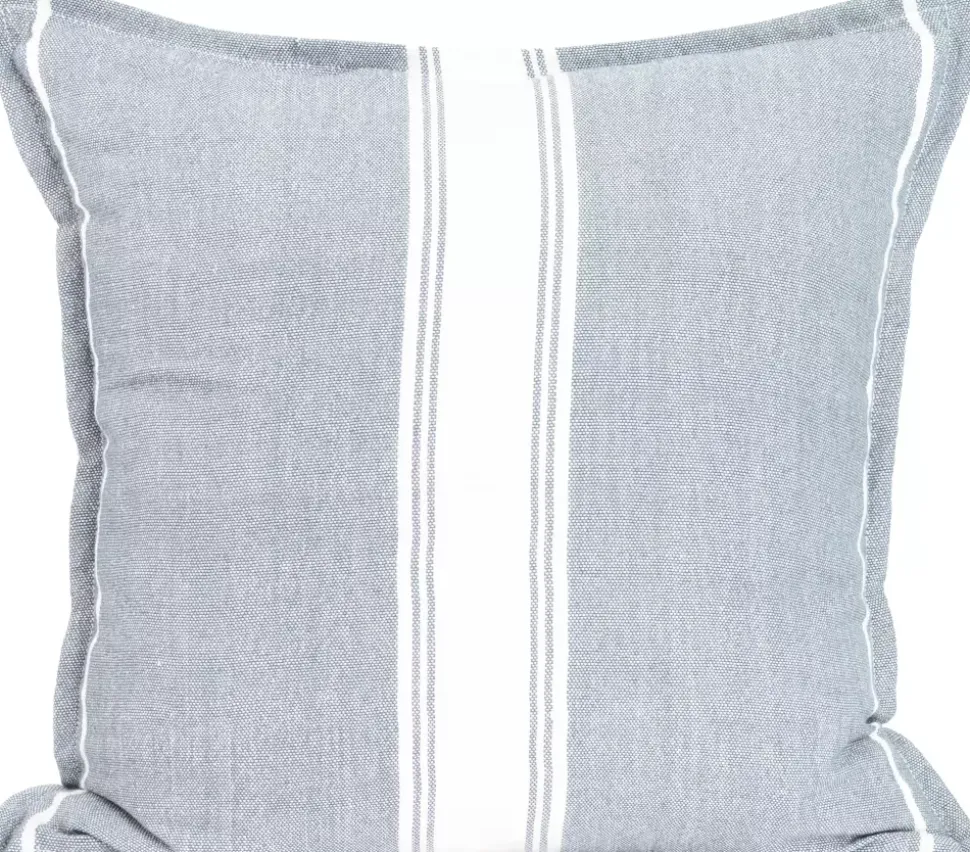 Lama Putetrekk PET 50x50 Mellomblå Med Hvit Stripe