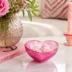 L`Amour Hjerteskål Rosa Liten