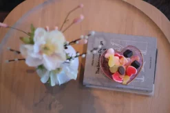 L`Amour Hjerteskål Rosa Stor