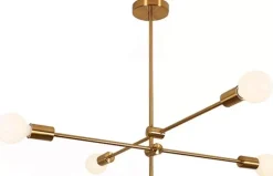 Lampe Satelitt Gull 4arm