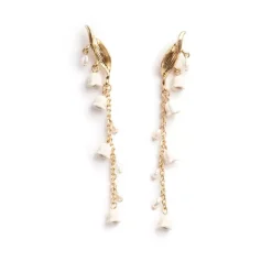 Lange Øredobber, Lilies & Pearls