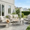 Langør Sofasett Beige 2+1+1+Bord