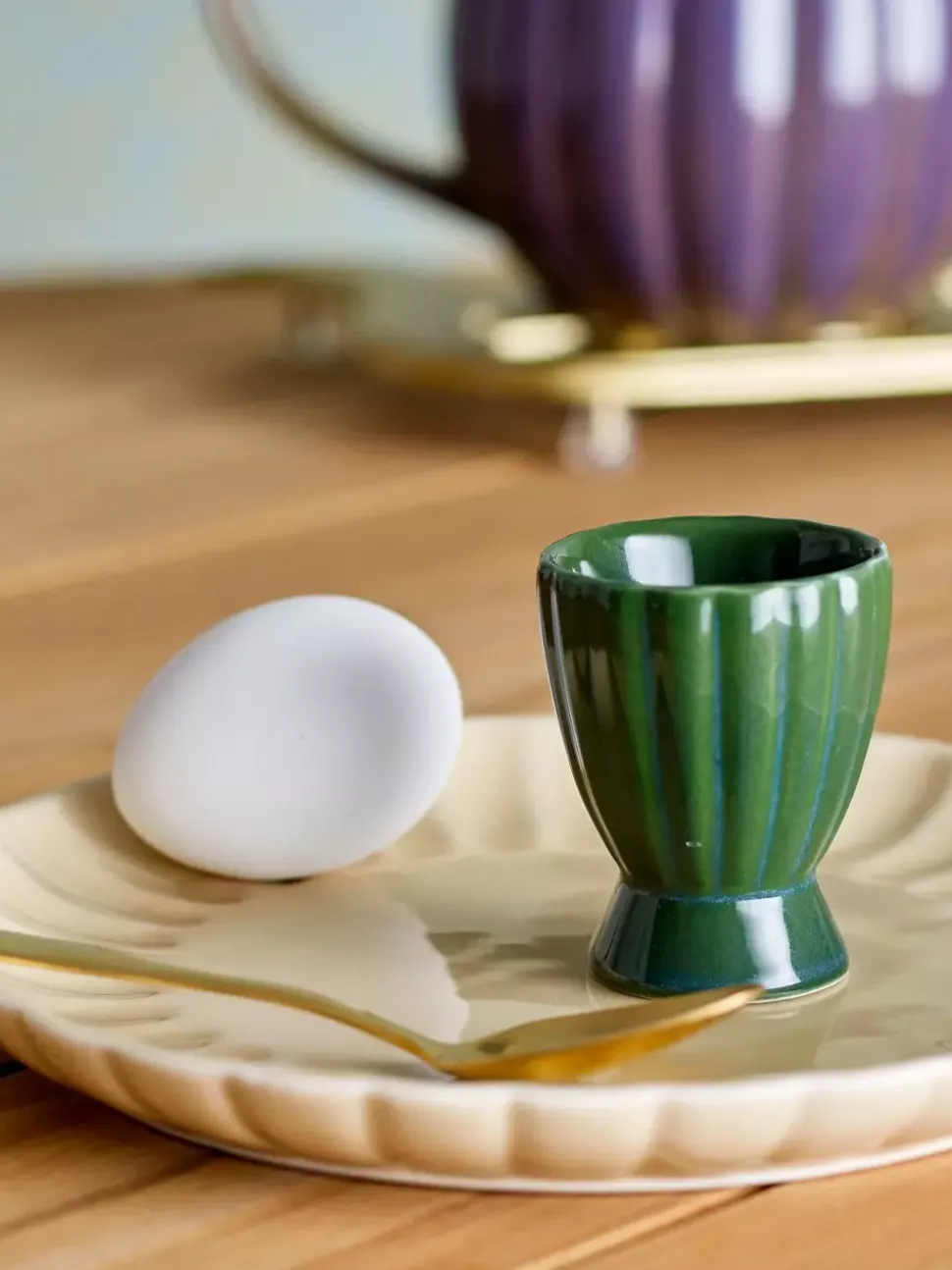 Latina Eggeglass, Grøn, Keramikk
