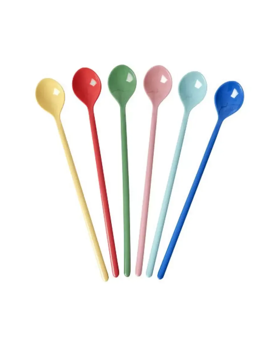 Latteskjeer Melamin Solid Colors S/6