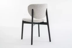 Lea - Spisestol Beige Med Svart Understell