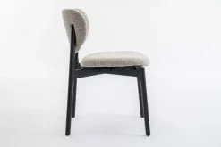 Lea - Spisestol Taupe Med Svart Understell