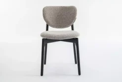 Lea - Spisestol Taupe Med Svart Understell