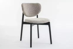Lea - Spisestol Taupe Med Svart Understell
