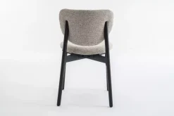 Lea - Spisestol Taupe Med Svart Understell