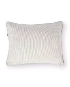 Lexington Beige/Hvitt Stripet Pute i Økologisk Bomull