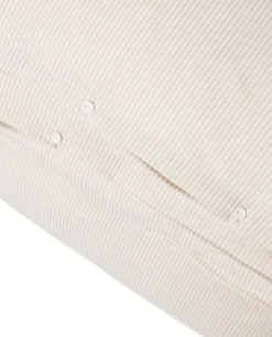 Lexington Beige/Hvitt Stripet Sengesett I Bomullssateng