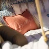 Lexington Blomstermønstret Sengesett I Bomullssateng, Blå/Hvit Normal