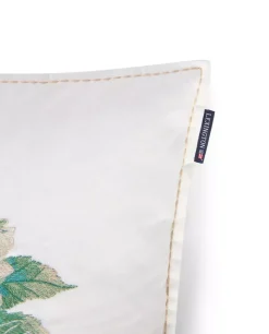 Lexington Blomstret Brodert Putetrekk I Lin/Bomull