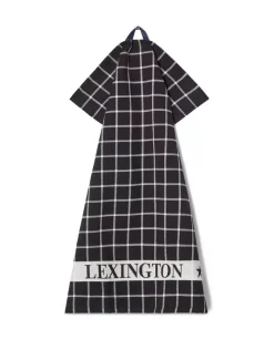 Lexington Frottéhåndkle Svart/Hvit 50x70