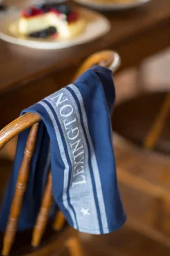 Lexington Icons Kjøkkenhåndkle Hvit/Blå