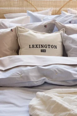 Lexington Icons Logo Økologisk Fløyel Putetrekk Hvit