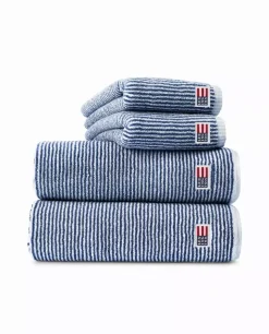 Lexington Icons Original Håndkle 70x130 Hvit/Navy