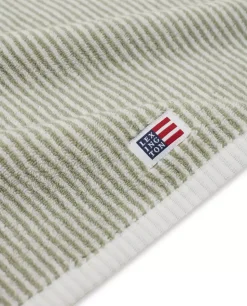 Lexington Icons Original Håndkle Vintage Green/White Striped 70x130
