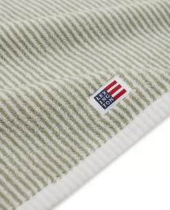 Lexington Icons Original Håndkle Vintage Green/White Striped 30x50