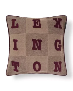 Lexington Putetrekk I Tweedvevd Bomull Med Bokstavapplikasjon 50x50